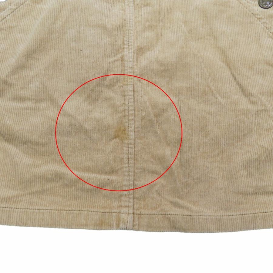 良品 green label relaxing グリーンレーベルリラクシング 子供服 コーデュロイ ジャンパースカート サロペット 115 ベージュ キッズ 古着 中古 | green label relaxing | 08