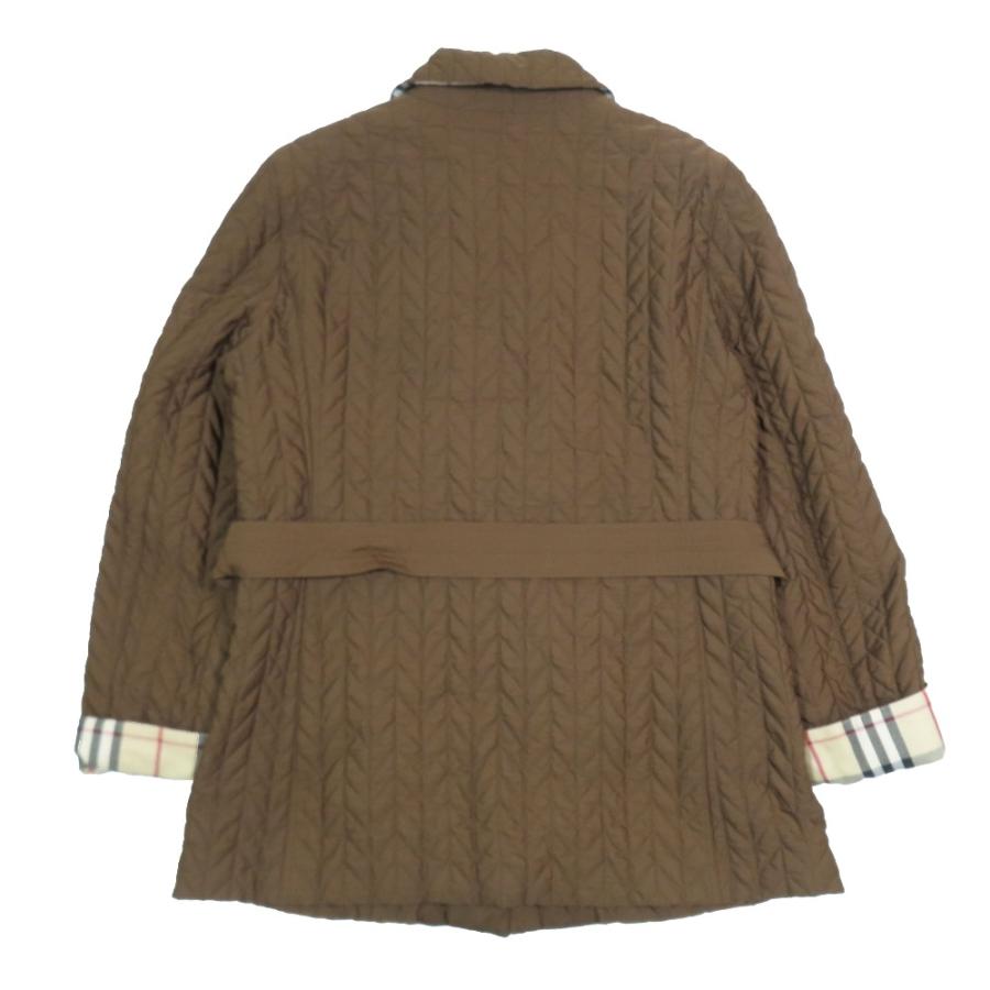 良品 BURBERRY LONDON バーバリーロンドン ノバチェック キルティング ハーフコート ジャケット アウター 44 大きいサイズ ブラウン レディース 古着 中古 |  | 02