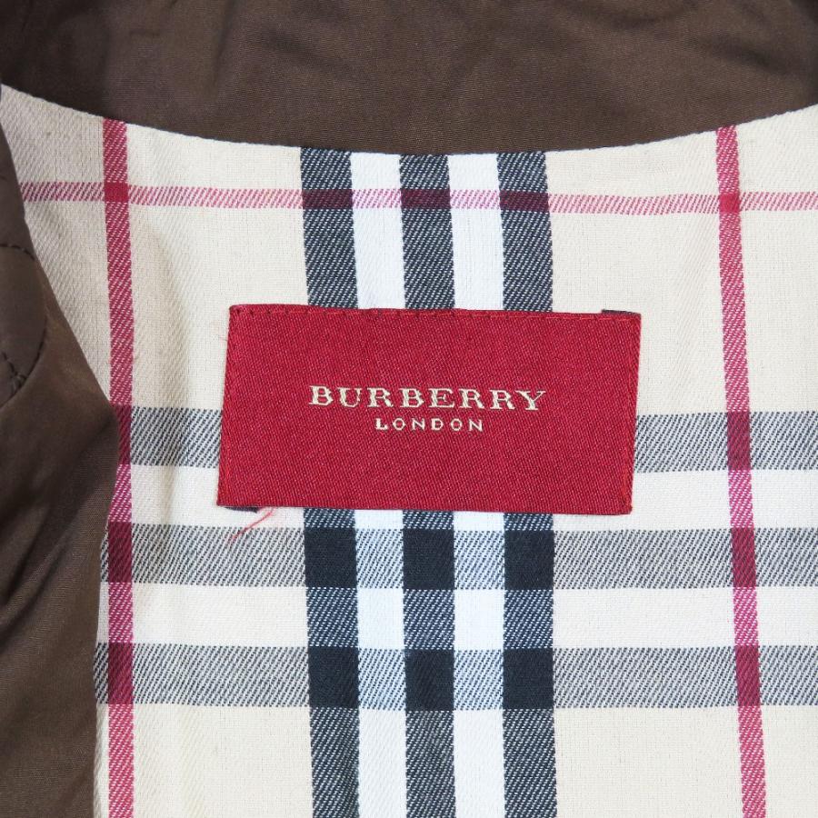 良品 BURBERRY LONDON バーバリーロンドン ノバチェック キルティング ハーフコート ジャケット アウター 44 大きいサイズ ブラウン レディース 古着 中古 |  | 04