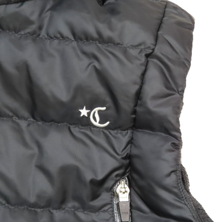 美品 Callaway キャロウェイ ゴルフウェア ダウンベスト フーディ パーカー ノースリーブ ジャケット ワンポイント L ブラック メンズ 古着 中古 | Callaway | 02