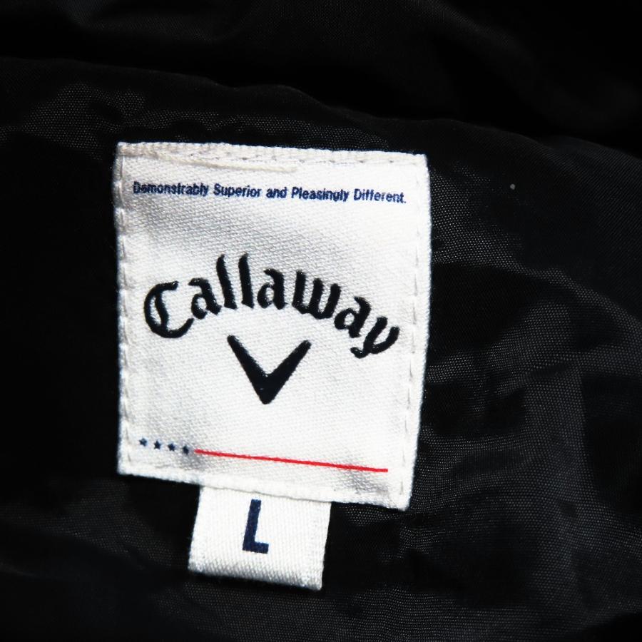 美品 Callaway キャロウェイ ゴルフウェア ダウンベスト フーディ パーカー ノースリーブ ジャケット ワンポイント L ブラック メンズ 古着 中古 | Callaway | 04