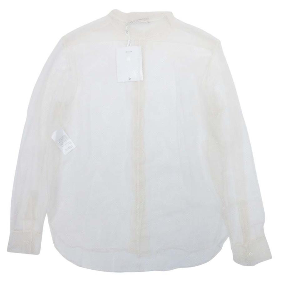未使用 Christian Dior クリスチャンディオール 20aw メッシュ素材 ブラウス 長袖 シャツ シースルー トップス 40 アイボリー レディース 古着 中古 | Christian Dior | 05