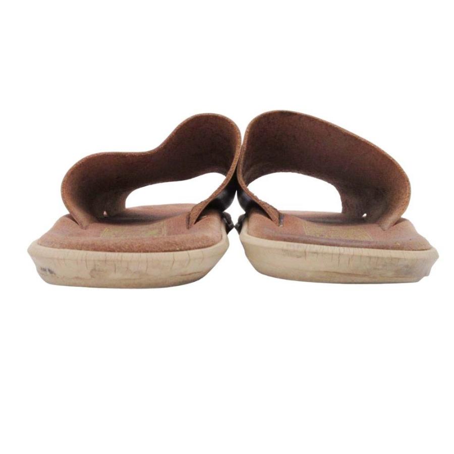 ISLAND SLIPPER アイランドスリッパ フラット スライドサンダル シューズ 靴 8/26.0 茶 ブラウン メンズ 古着 中古 | ISLAND SLIPPER | 03