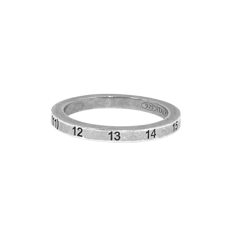 美品 Maison Margiela メゾンマルジェラ ナンバリング リング 指輪 セミポリッシュ仕上げ SV925 約10号 シルバー メンズ レディース 古着 中古 | Maison Margiela | 01