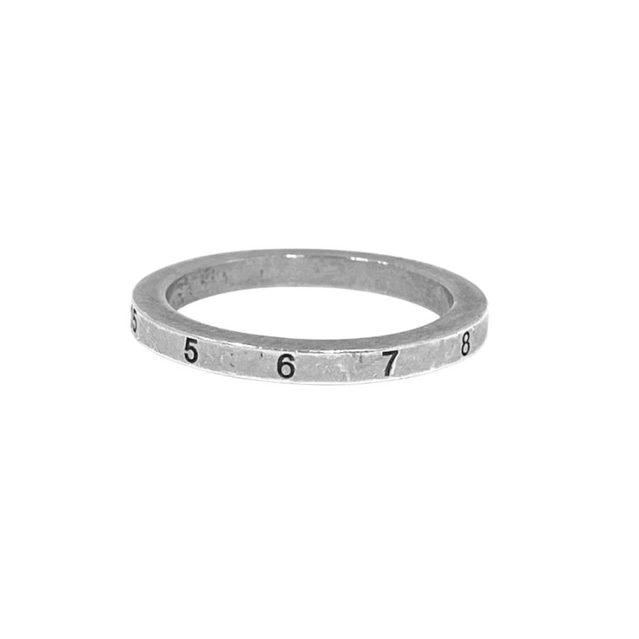 美品 Maison Margiela メゾンマルジェラ ナンバリング リング 指輪 セミポリッシュ仕上げ SV925 約10号 シルバー メンズ レディース 古着 中古 | Maison Margiela | 02