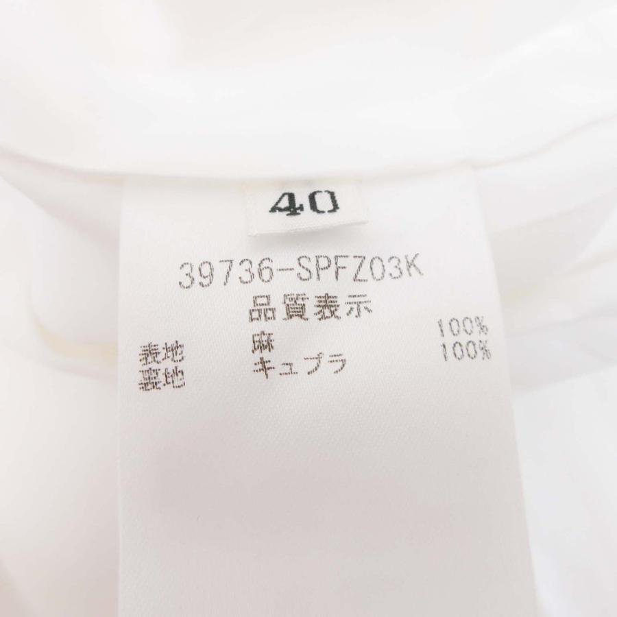 良品 FOXEY フォクシー リネン100％ ショートパンツ ハイウエスト キュロット フレア ボトムス 40 白 ホワイト レディース 古着 中古 | FOXEY | 05