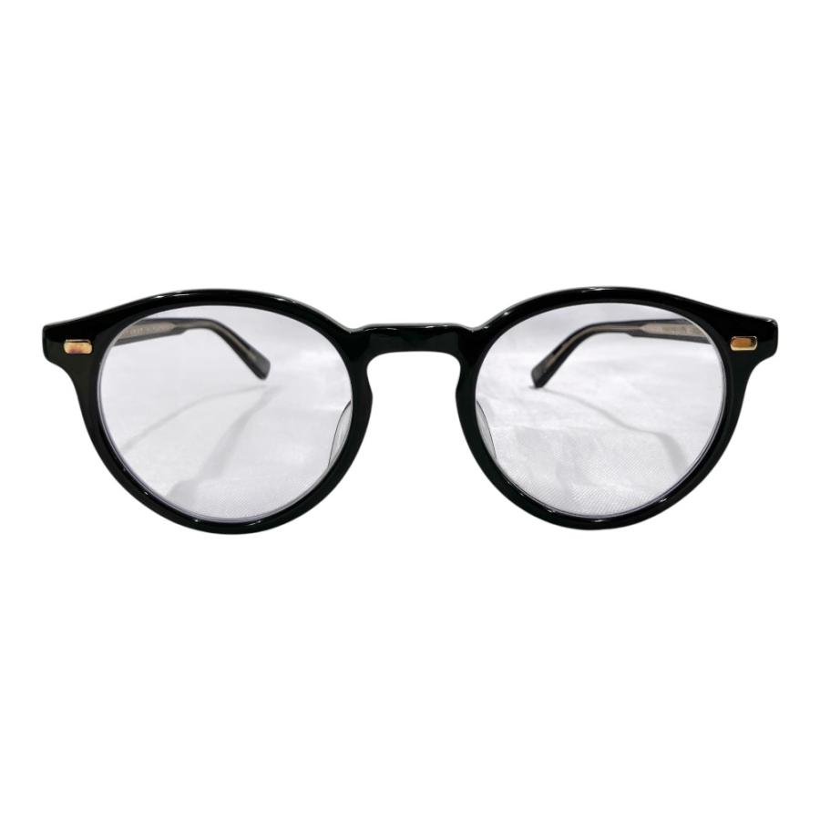 良品 EYEVAN アイヴァン Puerto 47 プエルト 度入り アイウェア 眼鏡 メガネ サングラス 47□22-145 ゴールド金具 黒 ブラック メンズ 古着 中古 | EYEVAN