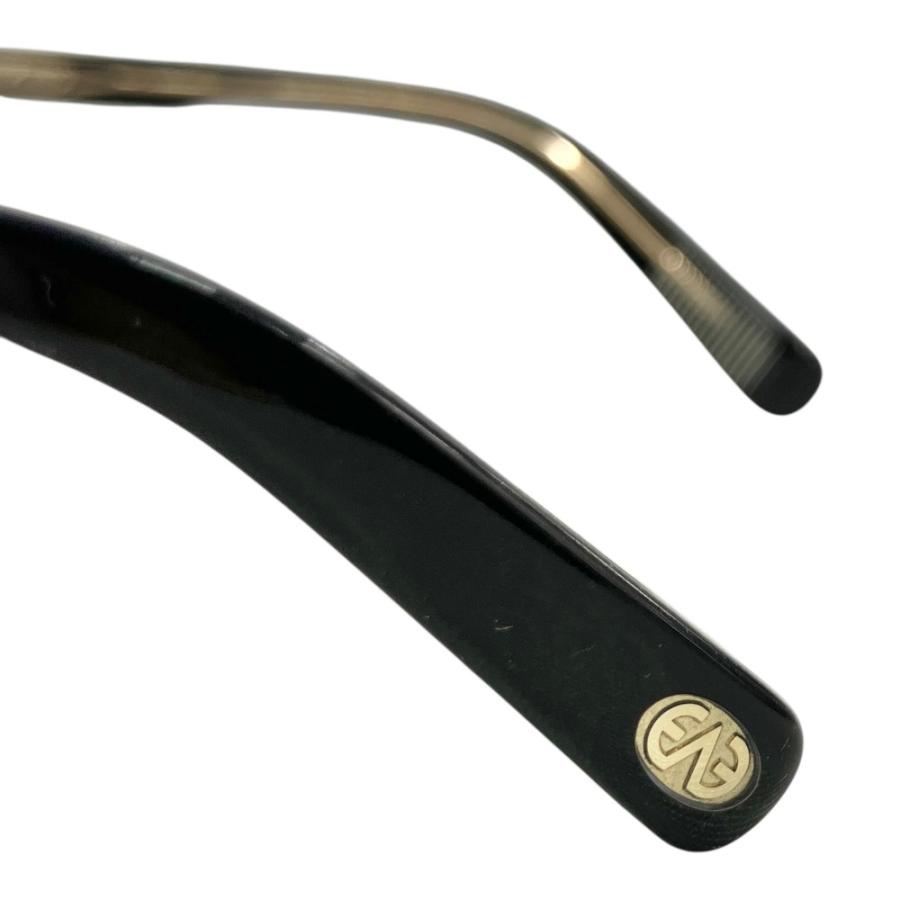 良品 EYEVAN アイヴァン Puerto 47 プエルト 度入り アイウェア 眼鏡 メガネ サングラス 47□22-145 ゴールド金具 黒 ブラック メンズ 古着 中古 | EYEVAN | 05