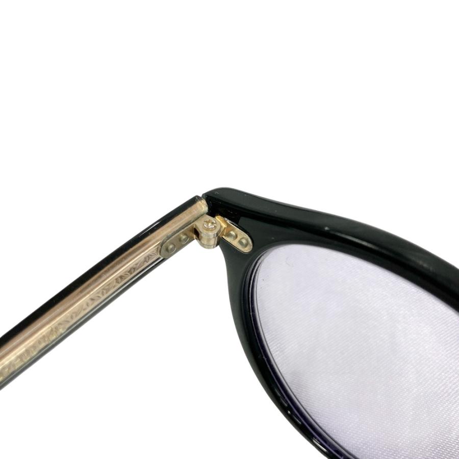 良品 EYEVAN アイヴァン Puerto 47 プエルト 度入り アイウェア 眼鏡 メガネ サングラス 47□22-145 ゴールド金具 黒 ブラック メンズ 古着 中古 | EYEVAN | 07