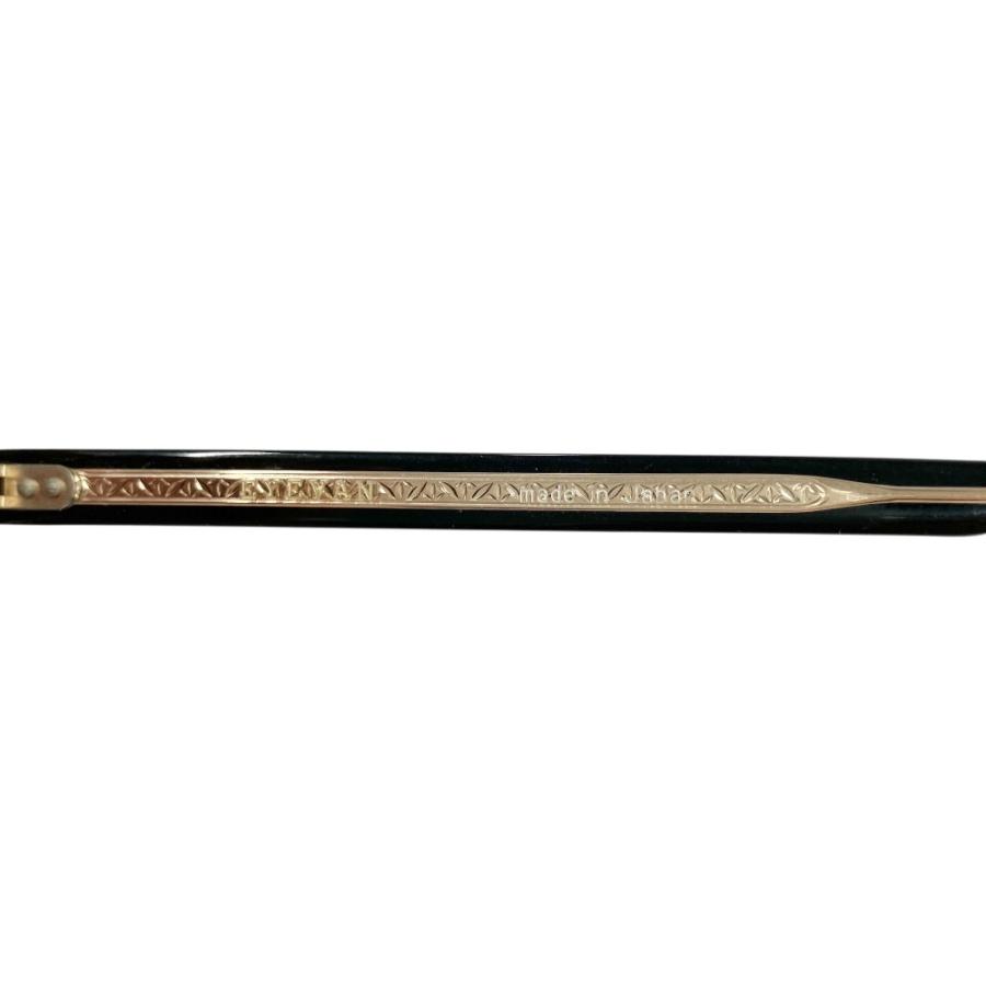 良品 EYEVAN アイヴァン Puerto 47 プエルト 度入り アイウェア 眼鏡 メガネ サングラス 47□22-145 ゴールド金具 黒 ブラック メンズ 古着 中古 | EYEVAN | 08
