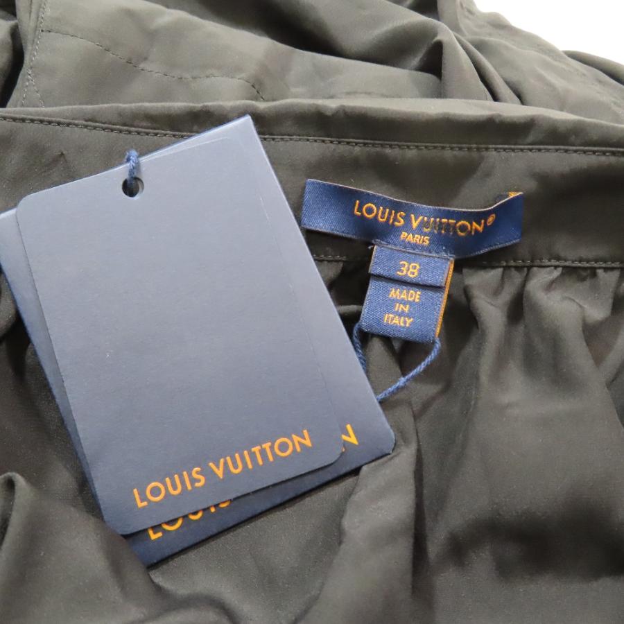 未使用 LOUIS VUITTON ルイヴィトン 24AW ダミエストラップ シルク キャミソール オールインワン コンビネゾン ショートパンツ 38 黒 レディース 古着 中古 | LOUIS VUITTON | 04