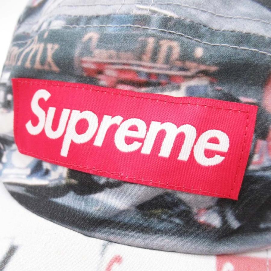 美品 Supreme シュプリーム 19ss Grand Prix Camp Cap キャンプキャップ ボックスロゴ 帽子 マルチカラー メンズ 古着 中古 | Supreme | 06