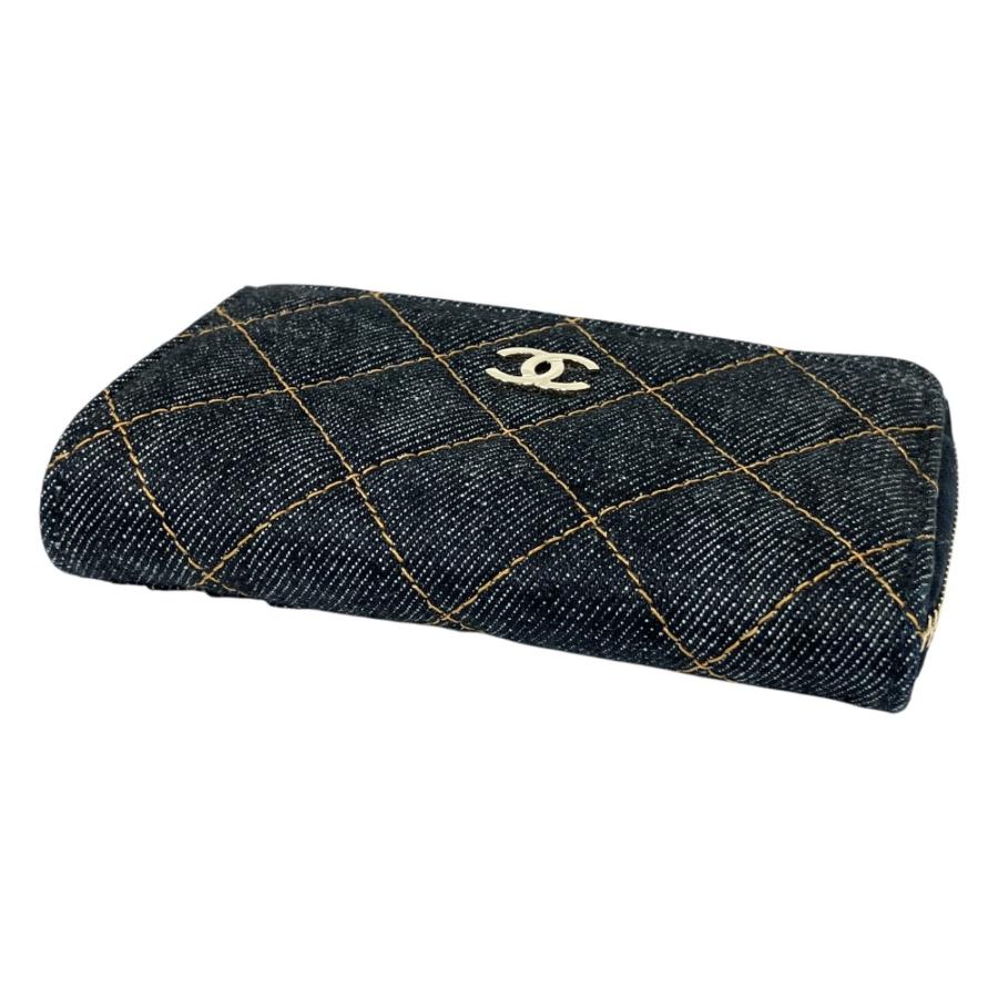 CHANEL（シャネル） 新品同様 26SS デニム マトラッセ カードホルダー