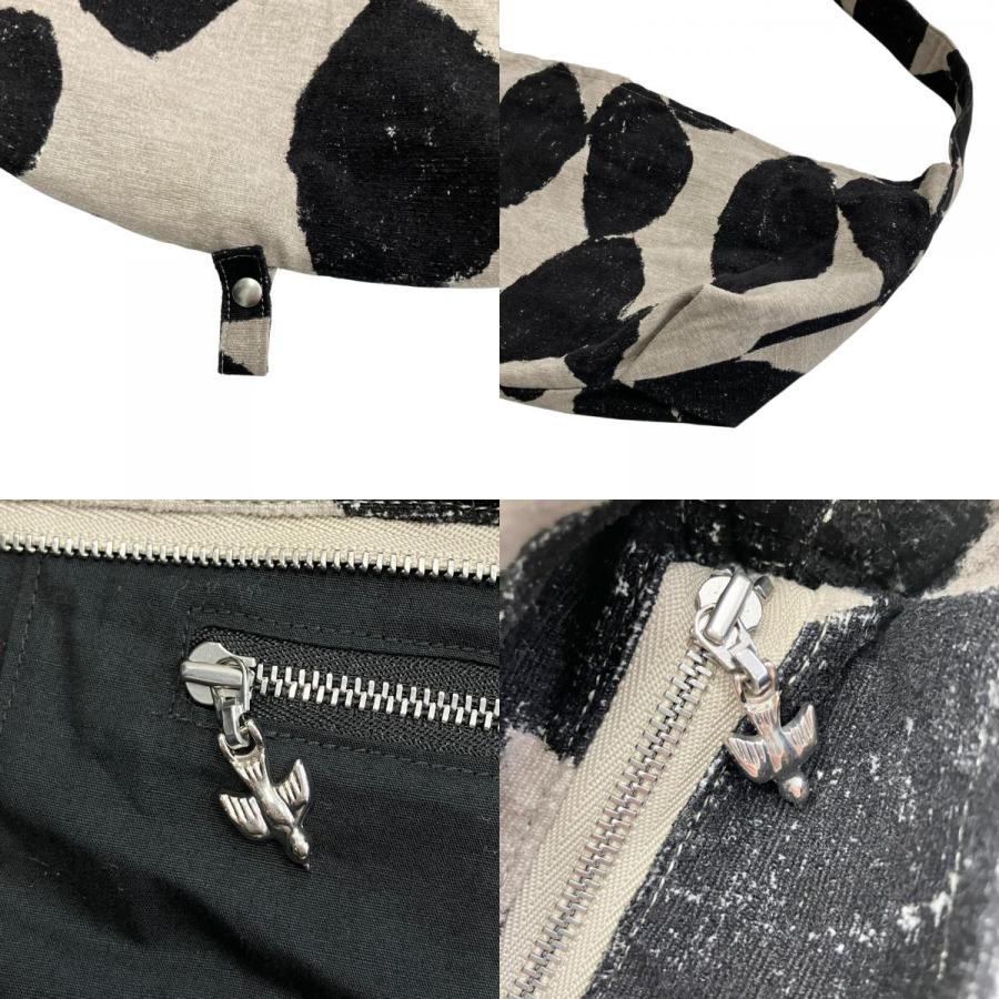 美品 mina perhonen ミナペルホネン slow dance スローダンス ショルダー ボディ バッグ 鞄 蝶 ta9414 黒 ブラック ベージュ  レディース 古着 中古 | mina perhonen | 08