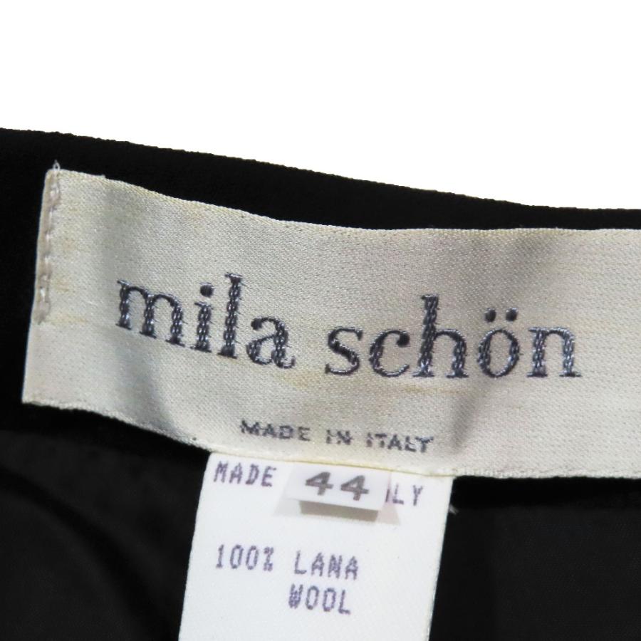 未使用 mila schon ミラショーン ヴィンテージ ウール タイト 膝丈 スカート フォーマル 44 ブラック レディース 古着 中古 | mila schon | 05