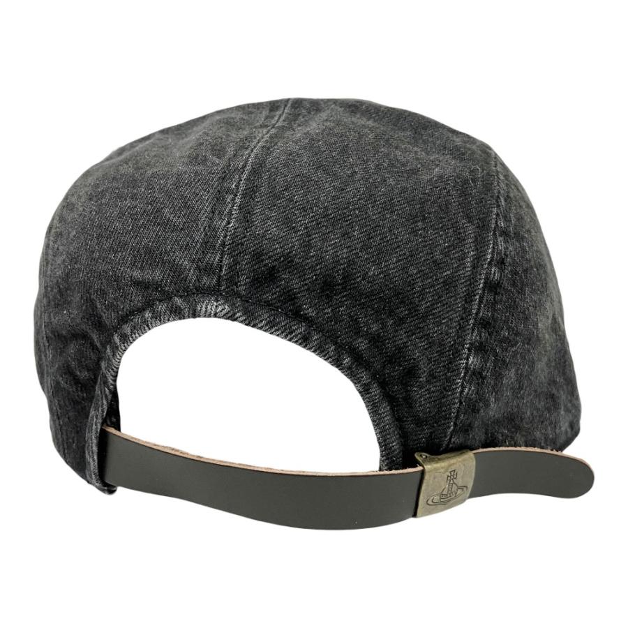 未使用 Vivienne Westwood ヴィヴィアンウエストウッド ブラック デニム ジェット キャップ 帽子 クラウン ペイント 黒 メンズ レディース 古着 中古 | Vivienne Westwood | 02
