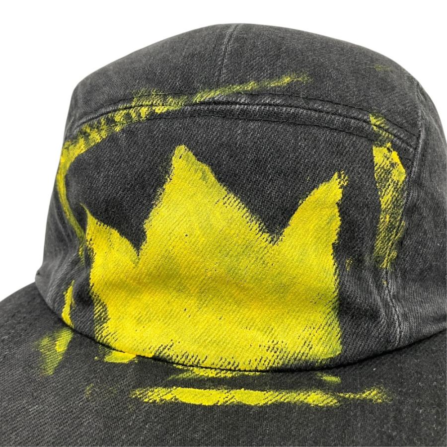 未使用 Vivienne Westwood ヴィヴィアンウエストウッド ブラック デニム ジェット キャップ 帽子 クラウン ペイント 黒 メンズ レディース 古着 中古 | Vivienne Westwood | 03
