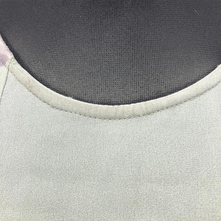 良品 DRIES VAN NOTEN ドリスヴァンノッテン シルク ノースリーブ カットソー シャツ 花柄 フラワー 38 青 ブルー レディース 古着 中古 | DRIES VAN NOTEN | 04