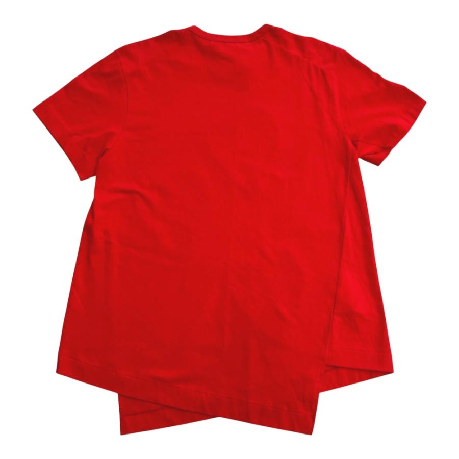 未使用 COMME des GARCONS コムデギャルソン コムコム 24aw ハートストーン 捩れ Tシャツ カットソー オーバーサイズ S 赤 レッド レディース 古着 中古 | COMME des GARCONS | 01
