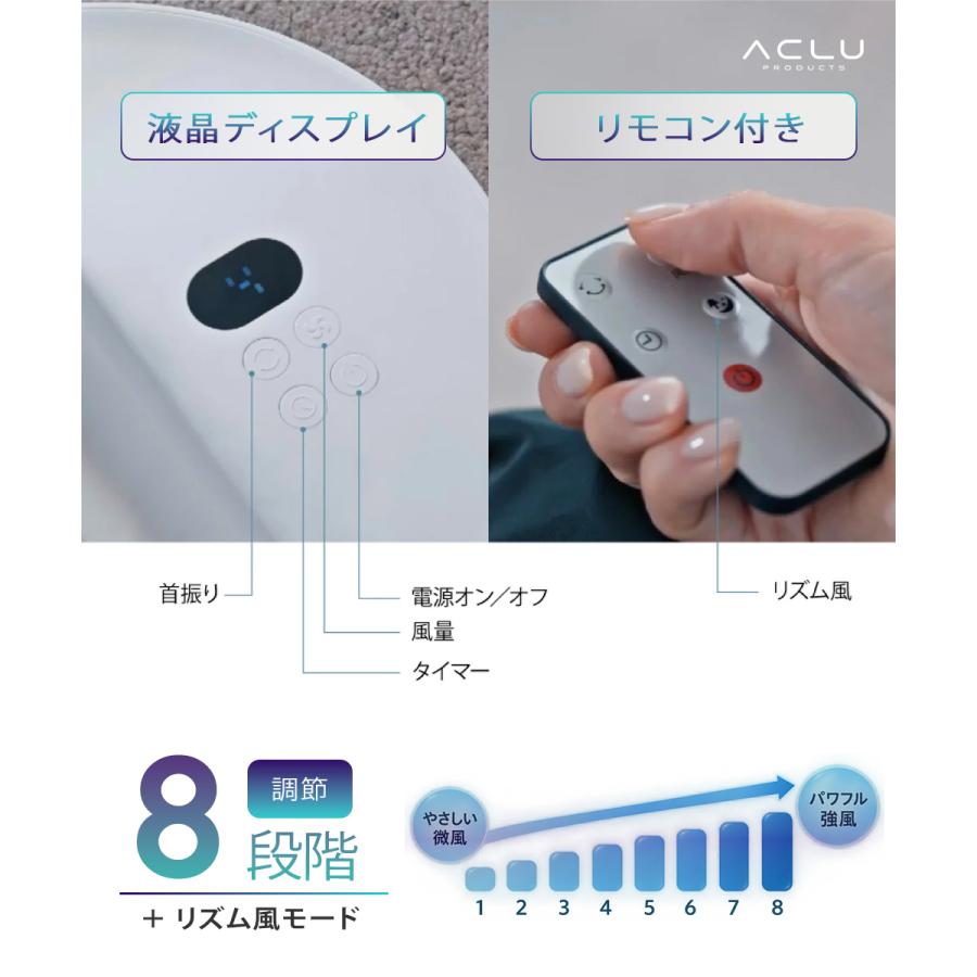 2026最新版 PSE認証 コードレス扇風機 30cm DCモーター 強力 首振り