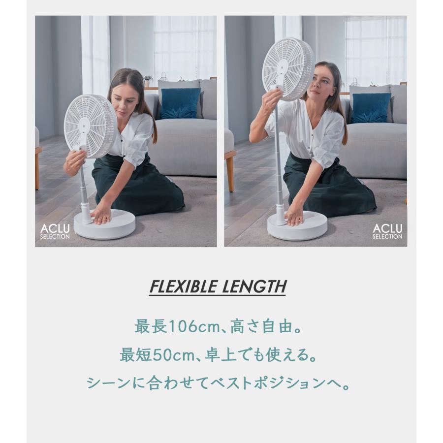 2026最新／コードレス扇風機 30cm DCモーター 強力 首振り 充電式
