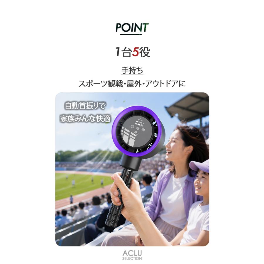 ベビーカーファン ベビーカー扇風機 自動首振り 100段階風量 タイマー