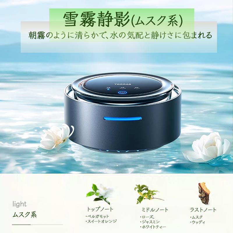 2,400円分お得／ TORRAS 車 アロマディフューザー 360°香り拡散