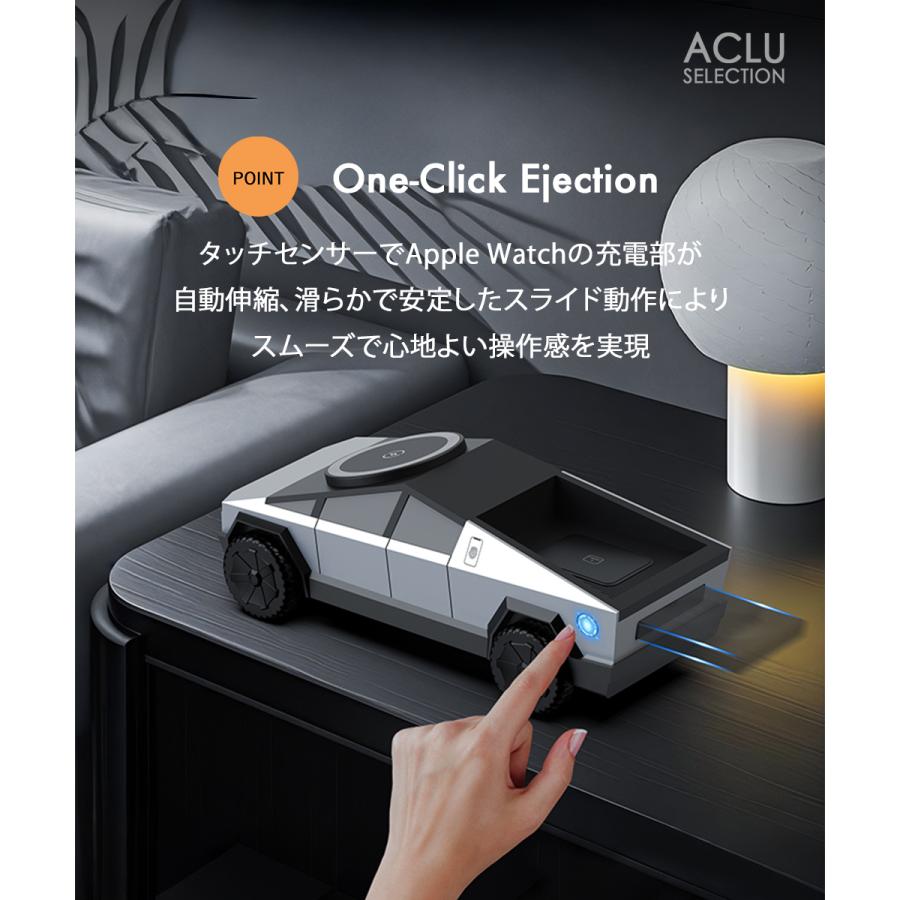 Qi2 ワイヤレス充電器 3in1 車型 オシャレ CyberDock マグセーフ