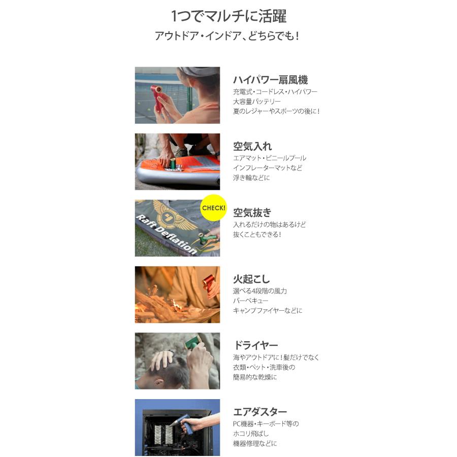 Kica Jet Fan 2 超強力 電動 エアダスター エアブロワー 充電式 航空機