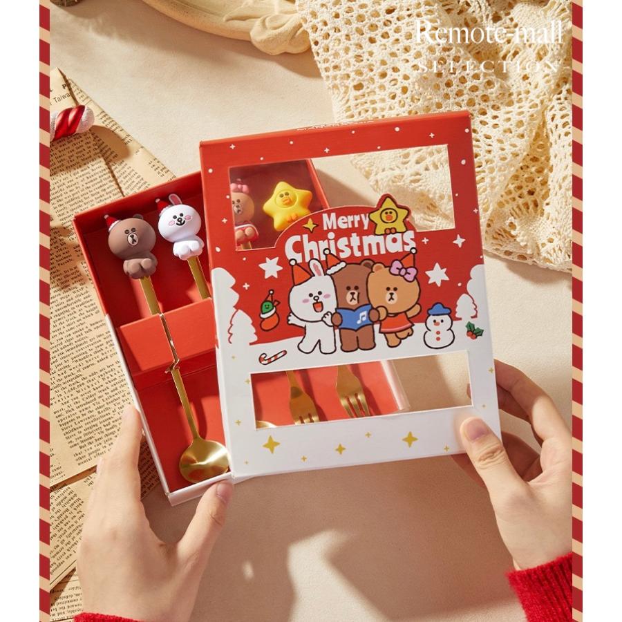 LINE FRIENDS クリスマス 限定グッズ 食器5点セット大中皿小鉢グラス LINE FRIENDS クリスマス 限定グッズ 食器5点セット大中皿小鉢グラス