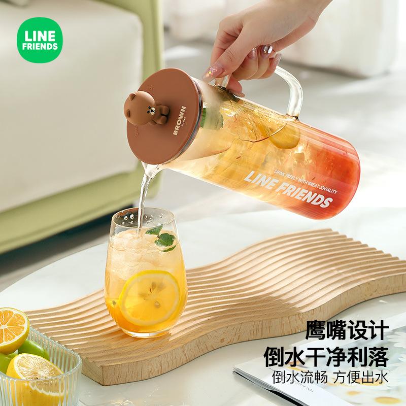 レビュー特典】LINE FRIENDS ガラスピッチャー 1.3L 冷水筒 レビュー特典】LINE FRIENDS ガラスピッチャー 1.3L 冷水筒