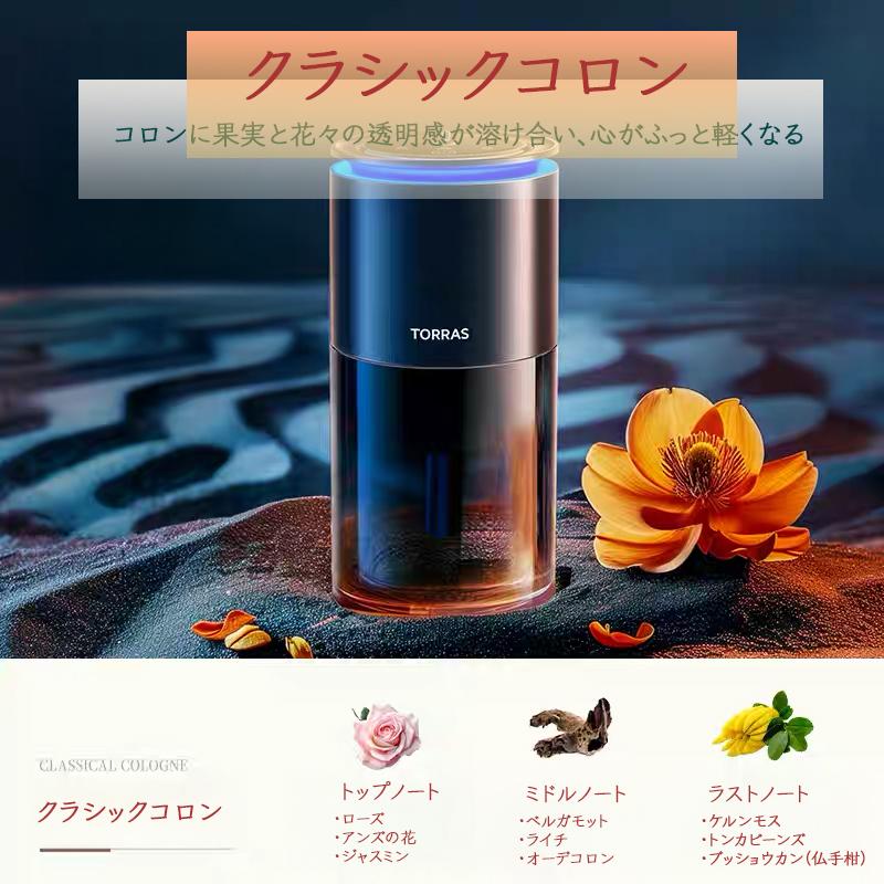 2026最新】TORRAS 車 アロマディフューザー CF12 芳香剤 詰まりにくい