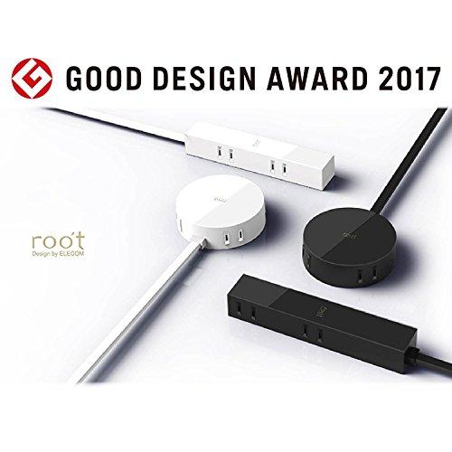 エレコム 電源タップ 見せるインテリア roo't(ルオット) 丸型 4個口 2.5m ブラック AVT-D4-2425 |  | 01