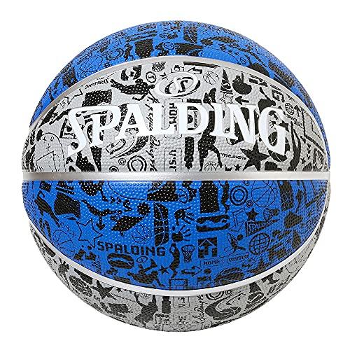 SPALDING(スポルディング) バスケットボール グラフィティ ブルー×グレー 7号球 84-536J バスケ バスケット｜remtory｜02