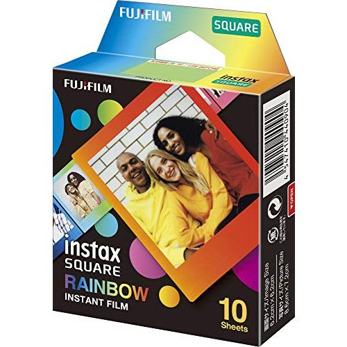 富士フイルム(FUJIFILM) スクエアフォーマットフィルム instax SQUARE レインボーフレーム 10枚入 INS SQ RAIN｜remtory｜04