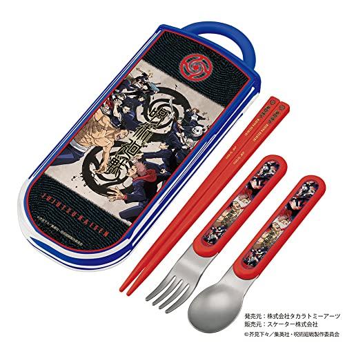 スケーター 子供用 抗菌 スライド トリオセット お弁当 箸 スプーン フォーク 呪術廻戦 日本製 TACC2AG-A |  | 01