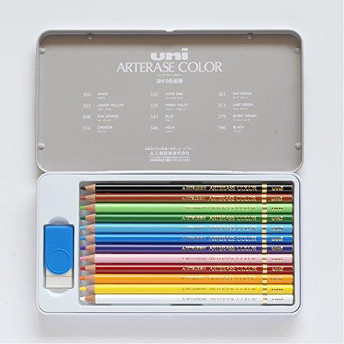 三菱鉛筆 消せる色鉛筆 ユニアーテレーズカラー 12色 UAC12C｜remtory｜02