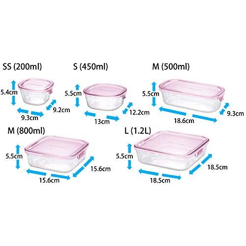 iwaki(イワキ) 耐熱ガラス 保存容器 バターケース ピンク 長方形 M 500ml パック&レンジ KC3246N-P |  | 06