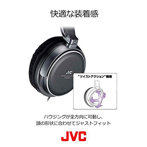 JVCケンウッド JVC HA-RZ510 ヘッドホン 有線 密閉型 ステレオ ブラック 室内用(テレビ・ゲーム向け) 1.2m+｜remtory｜06