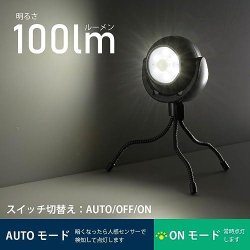 オーム電機 センサーライト 屋外 コンパクト ガーデンライト LED 庭園灯 明暗人感センサー 乾電池式 100ルーメン｜remtory｜05