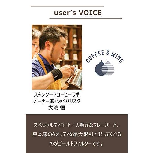 cores コレス コーヒー ドリッパー ゴールドフィルター カップに直接セットするだけ 2~4杯用 丸山珈琲 共同開発｜remtory｜05