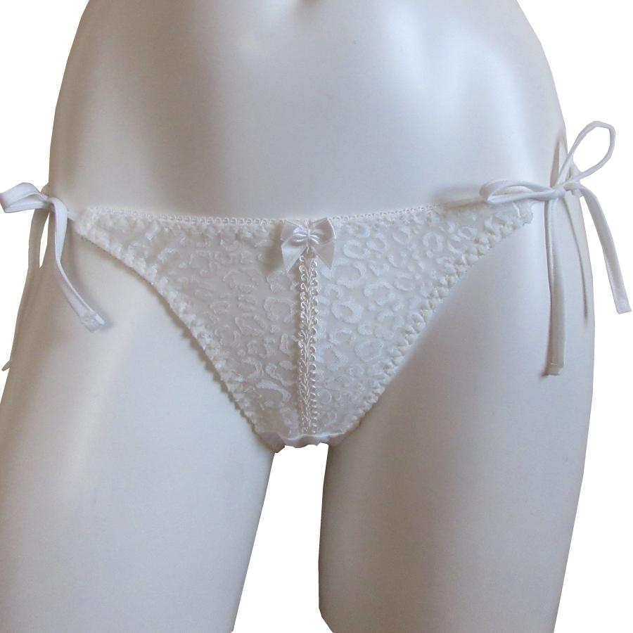 柄ジョーゼット脇ひも結びショーツ　レディースショーツ | REN-VI | 03