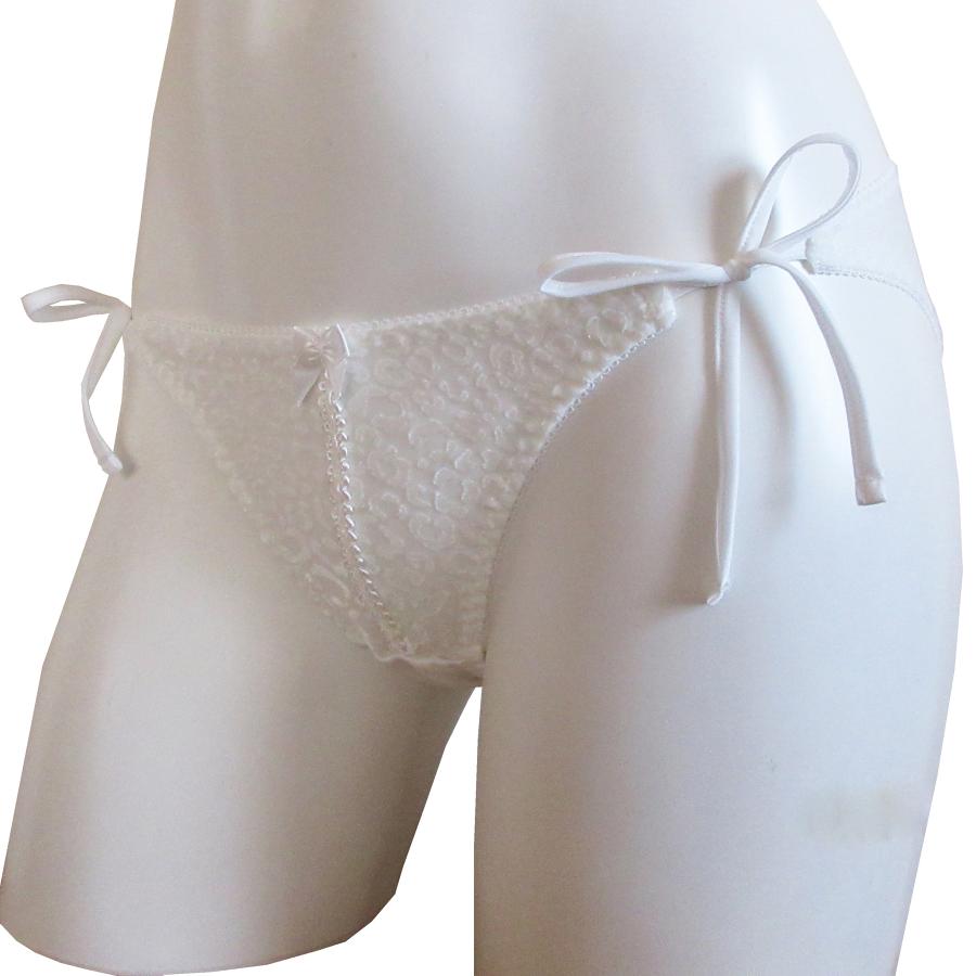 柄ジョーゼット脇ひも結びショーツ　レディースショーツ | REN-VI | 04