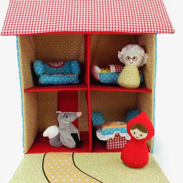 GUND 赤ずきんちゃんハウス　ぬいぐるみ ラッピング対象外商品】ぬいぐるみ 赤ずきんちゃん ハウス 人形 プレイ