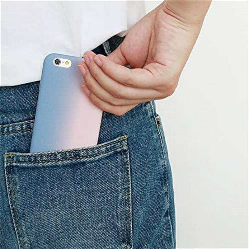 BGM iPhone 6 6s Nadeshiko ピンク ブルー スマホケース Apple アップル 撫子 ナデシコ グラデーション シンプル pink blue 青 ソフトケース スマホカバー｜renaissmorito｜03