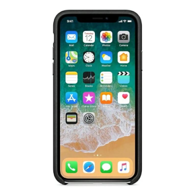 【ポイント10倍】【純正品】iPhone X / XS レザーケース ブラック Apple 10 アイフォーン ケース カバー  ワイヤレス充電 新品 アウトレットMQTD2FE/A｜renaissmorito｜03