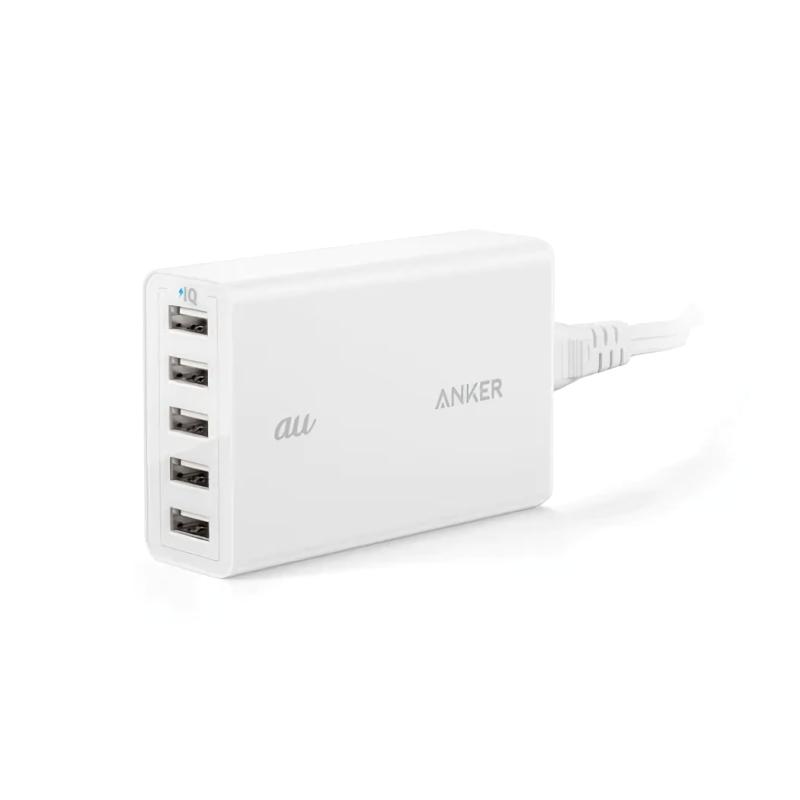 Anker 5ポート USBチャージャー ホワイト 急速充電対応 アンカー