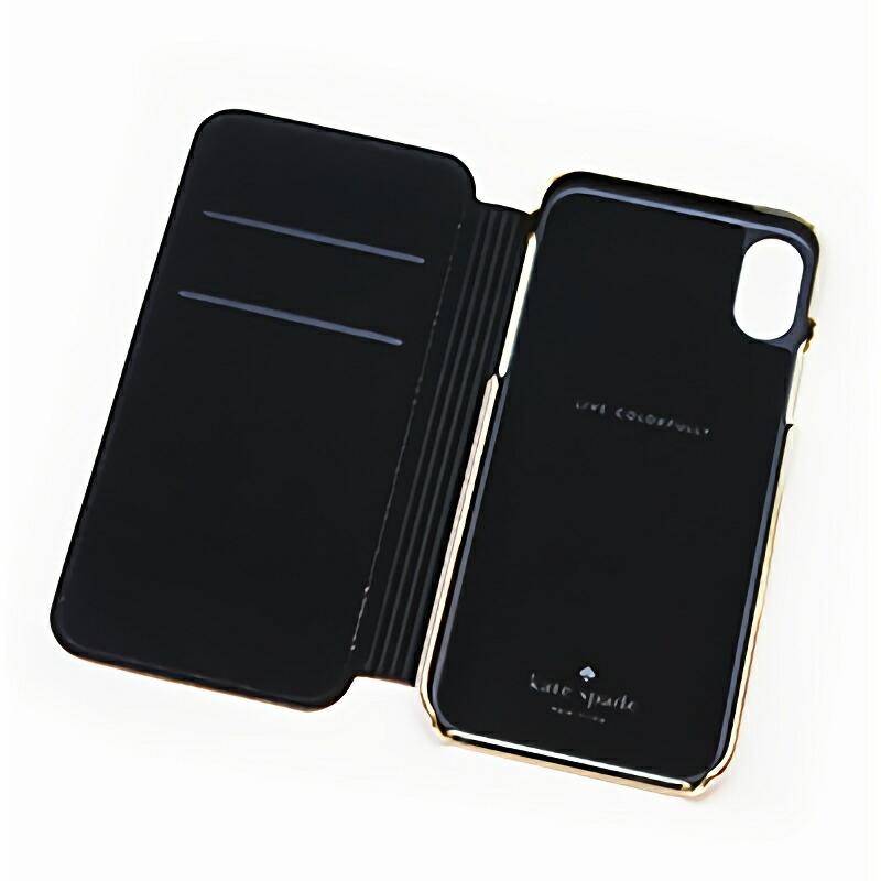 新品ケイトスペード Kate Spade iPhoneX/XS 手帳型 ケース iPhone X kate spade XS ピンク スマホケース かわいい 洗練