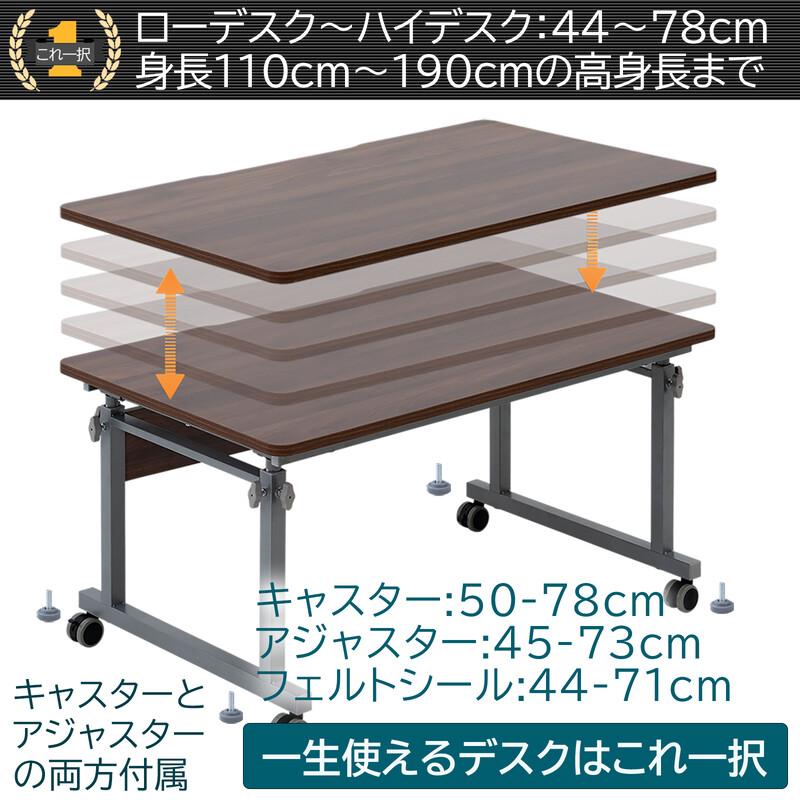 手動昇降式デスク60~90 グレー 手動昇降式デスク60~90 グレー 手動昇降式デスク60~90 グレー