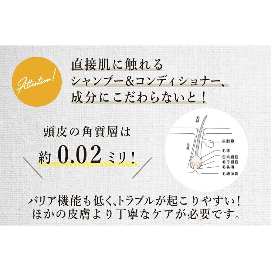 シャンプー コンディショナー モイスチャライジング スカルプ＆ヘア 500ml Piante Felici ピアンテフェリーチ  オーガニック ノンシリコン 弱酸性｜rencontre-shop｜11